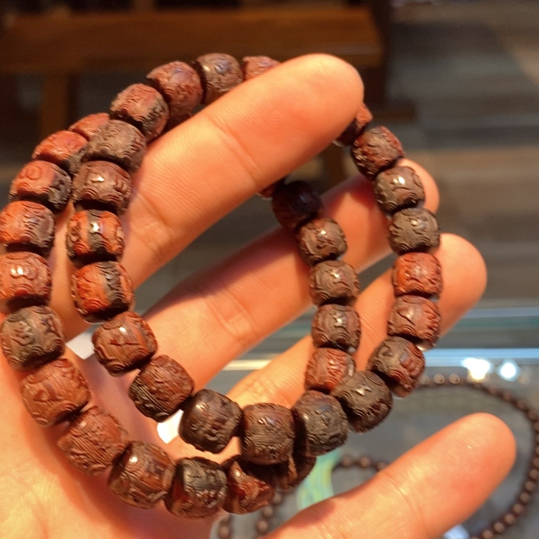 小叶紫檀手串/手链六字真言