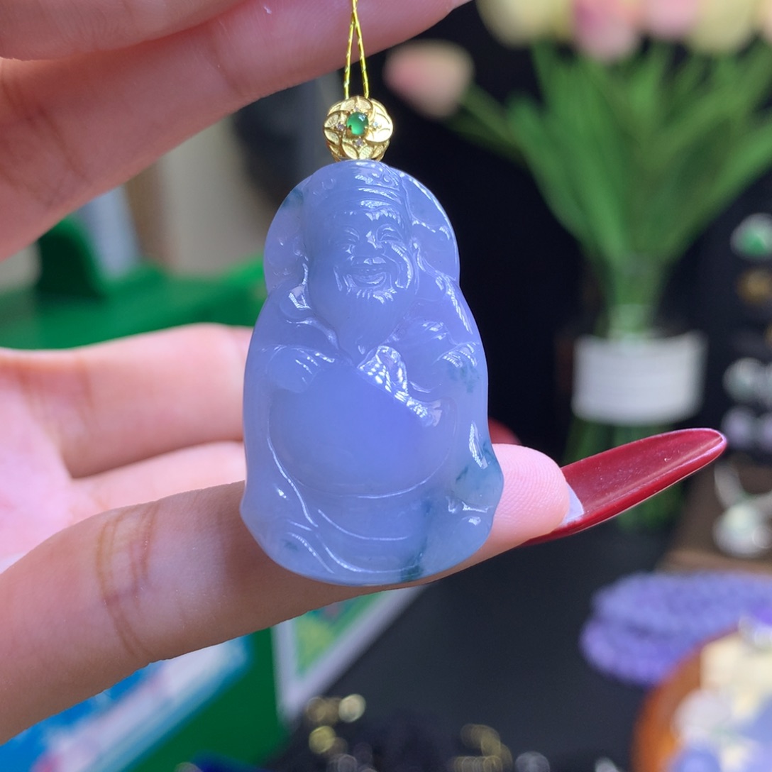 翡翠颈饰18K金镶嵌天然