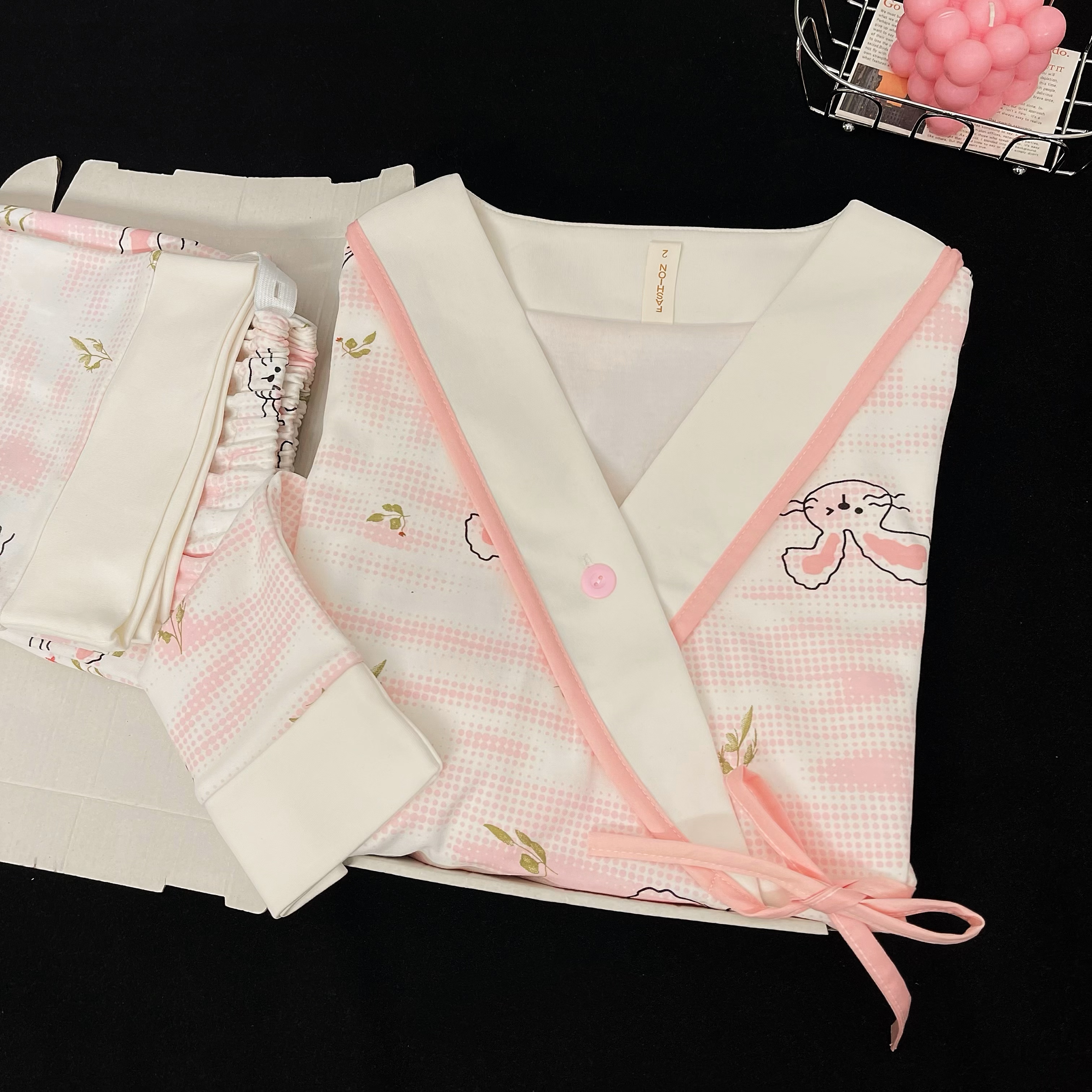 《纯棉带胸垫》孕妇睡衣待产月子服产后哺乳睡衣孕妇喂奶家居服产妇