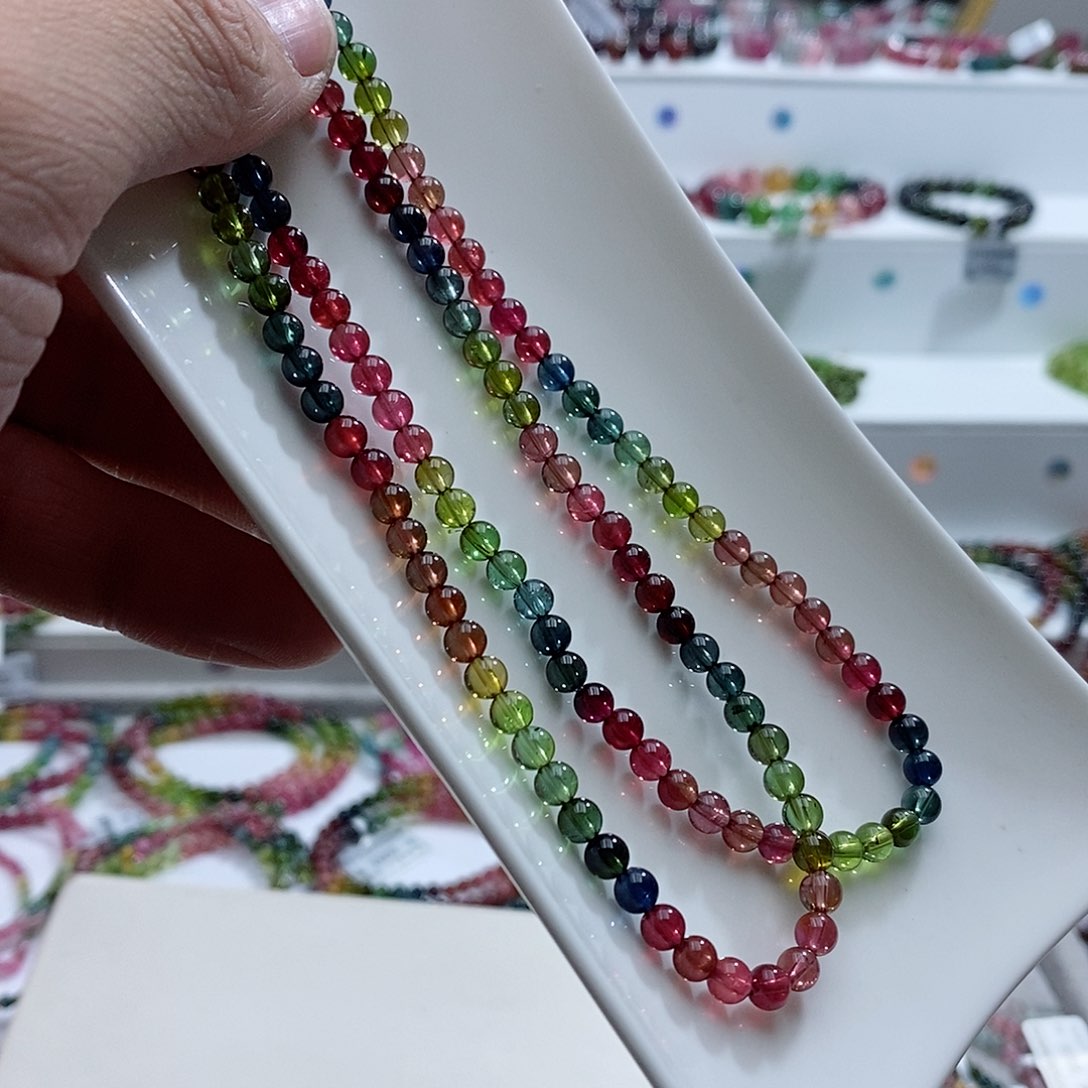 碧玺碧玺未镶嵌手链