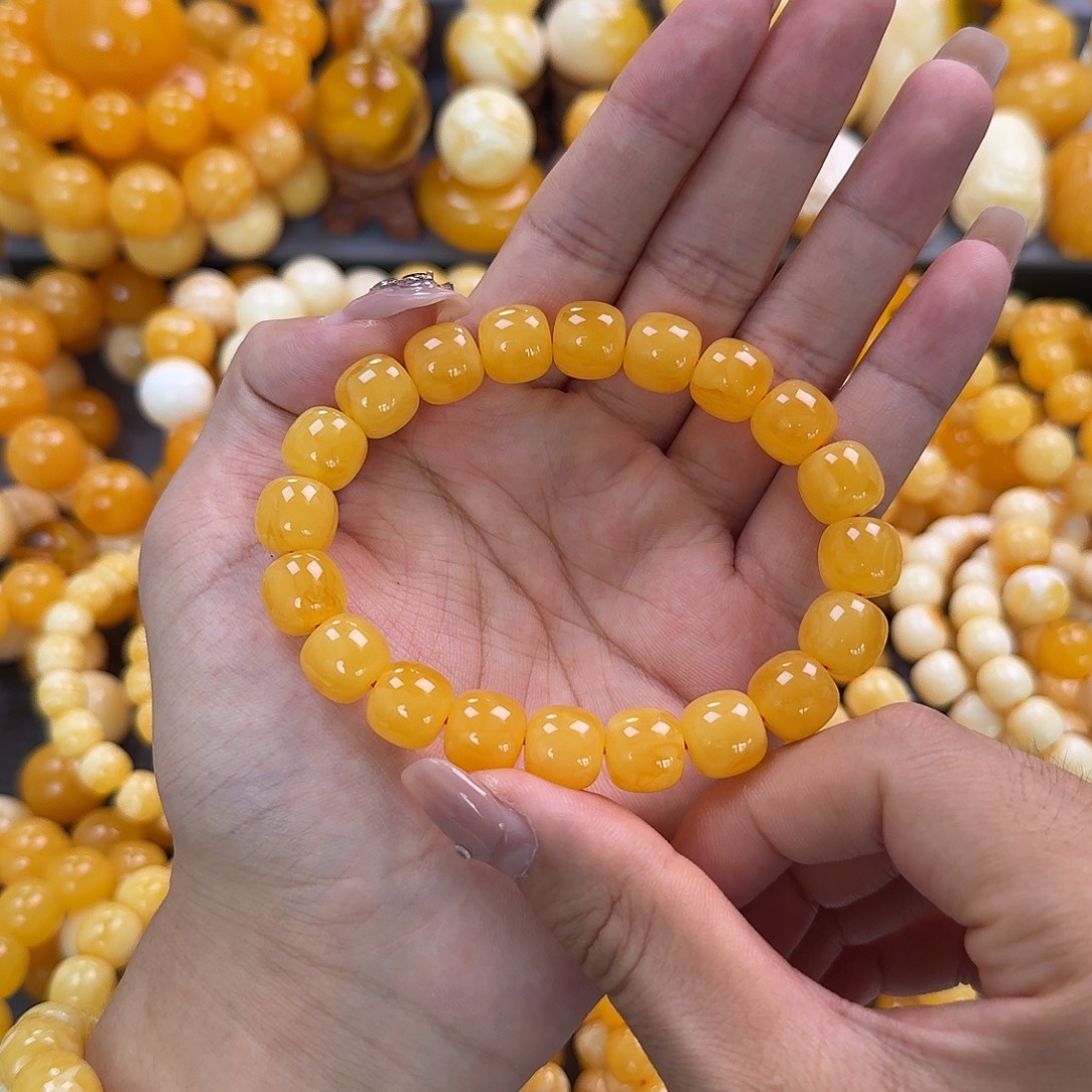 蜜蜡未镶嵌珠宝奇石同料12mm