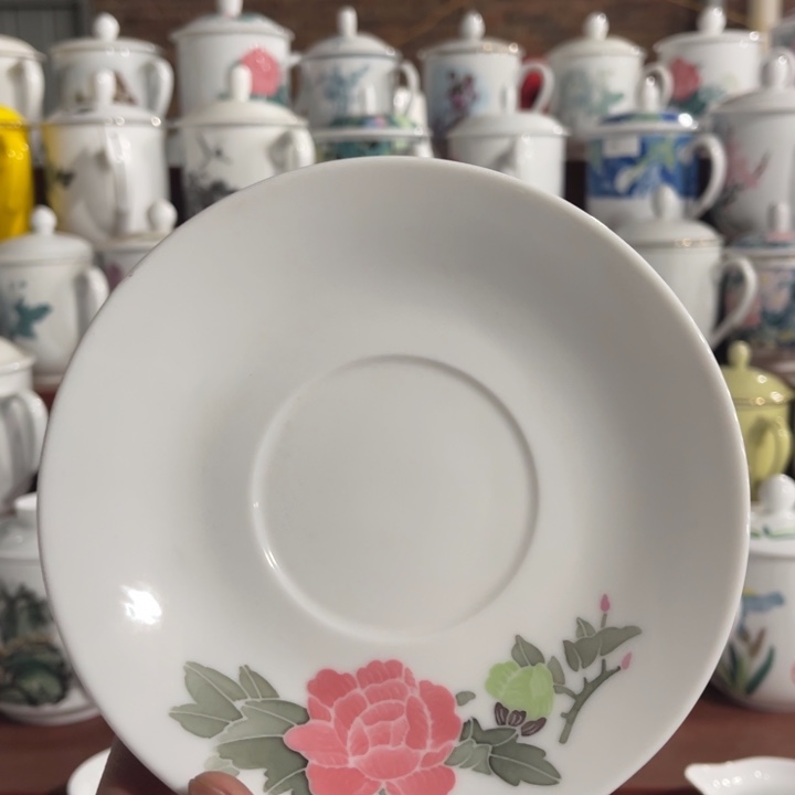 陶瓷醴陵釉下手绘14.5无款