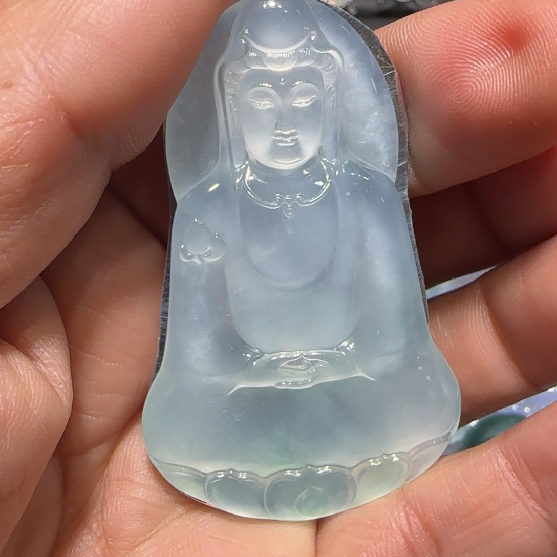 翡翠颈饰18K金镶嵌天然