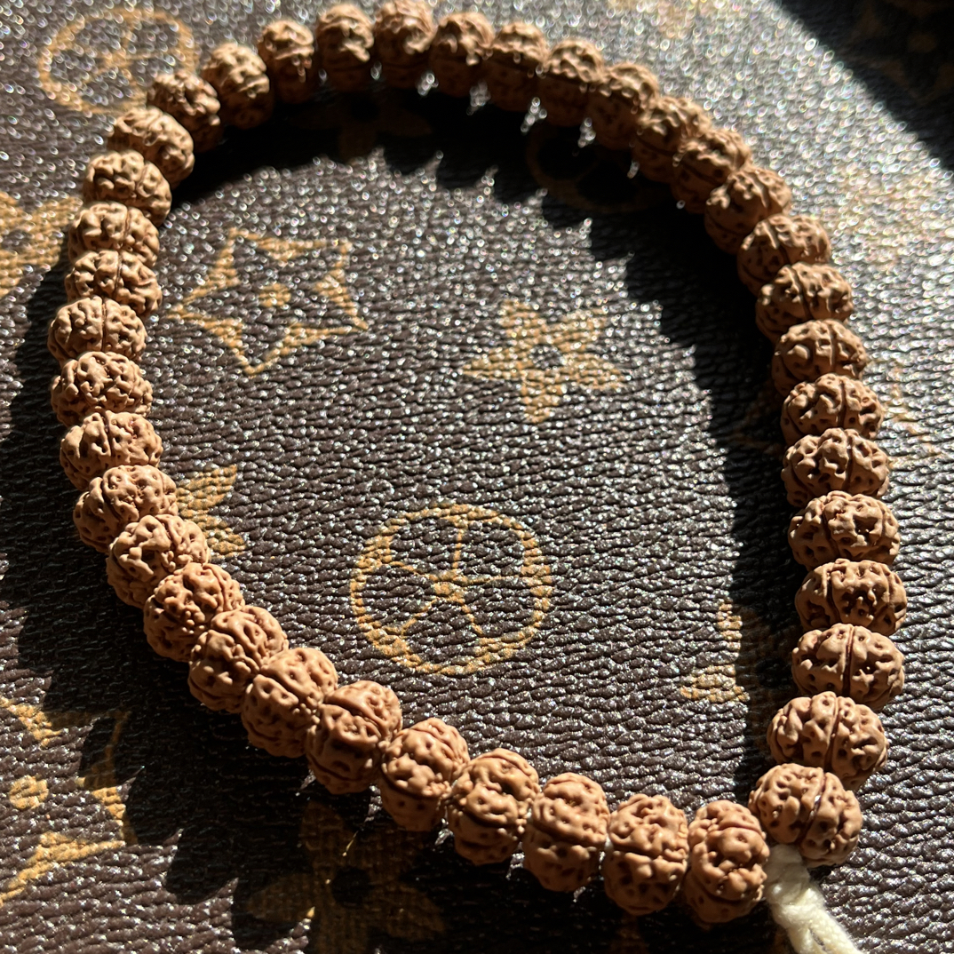 【凹底梅花手持】古琢出品*凹底梅花金刚菩提手持