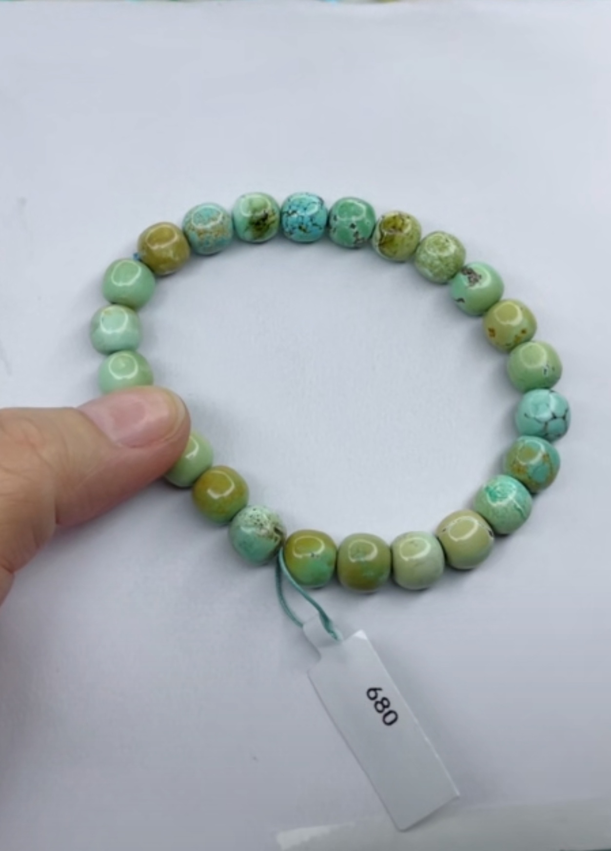 天然原矿绿松石手串