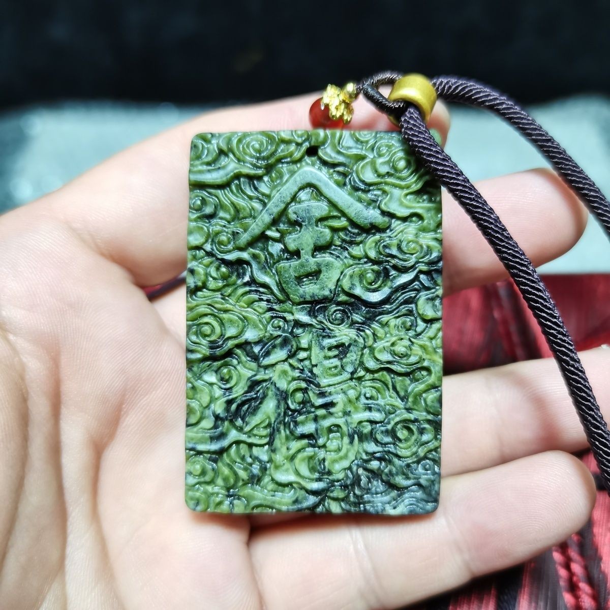 非金属布艺吊坠 西藏药王石挂件吊坠牌子直播间拍品【多样性发货】