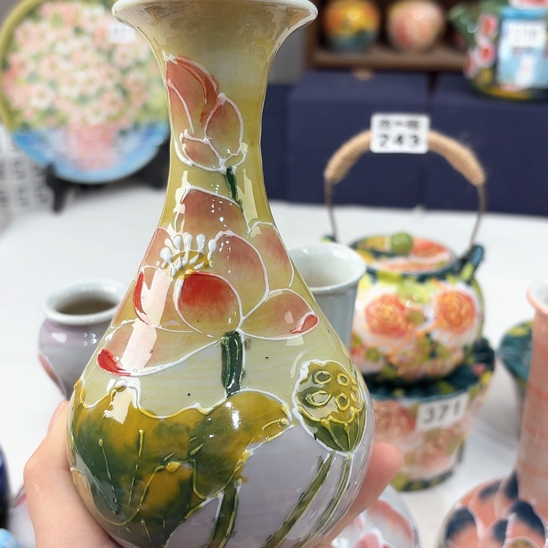 景德镇手绘高温釉下彩陶瓷茶具