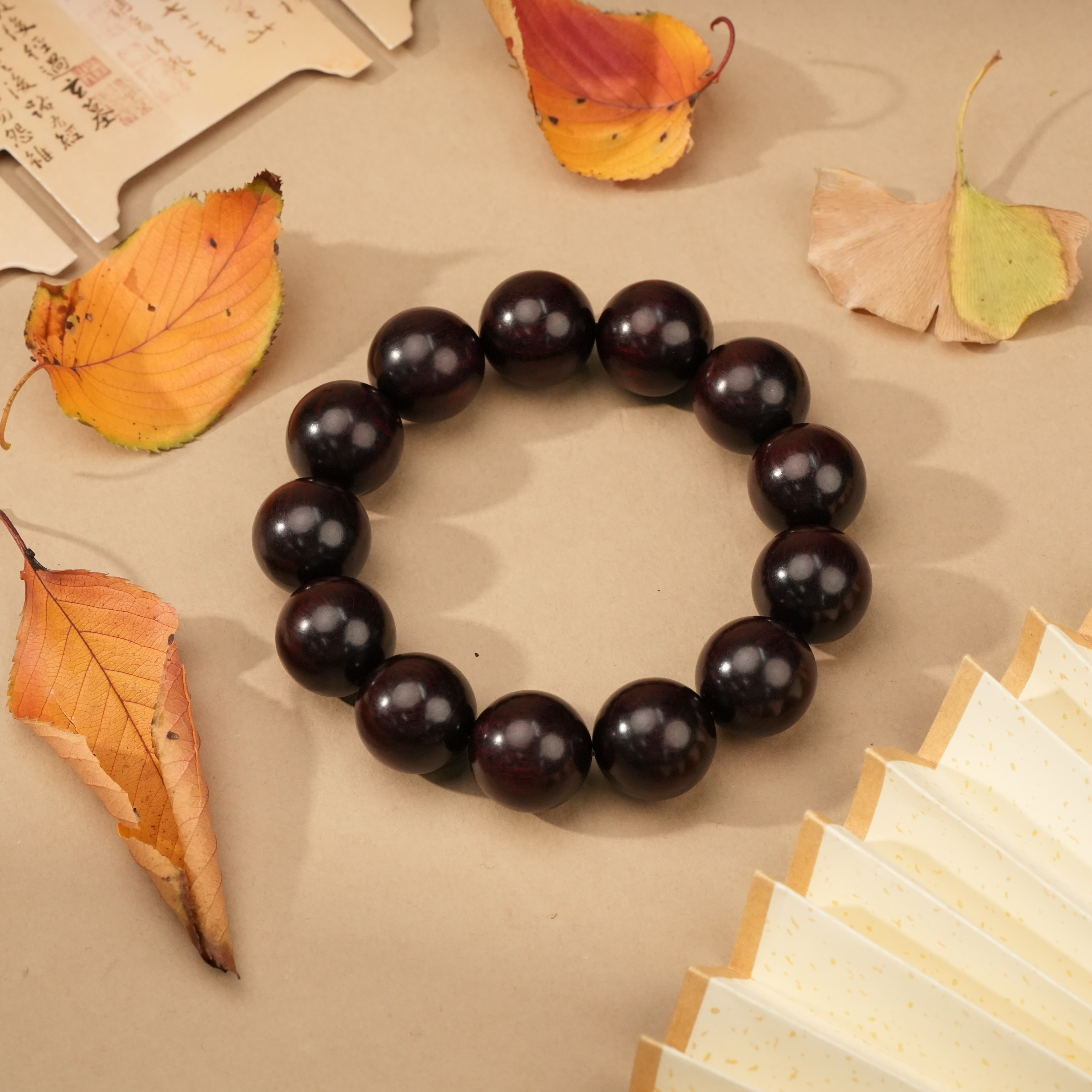 【普陀山欢喜】普陀山小帅推荐小叶紫檀手串约18mm ZSRY0427