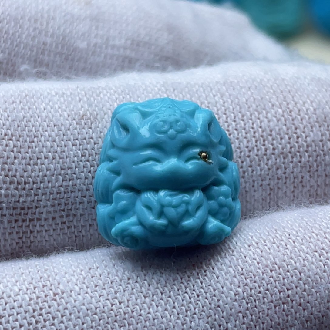 未镶嵌绿松石珠宝奇石卡13-14-8