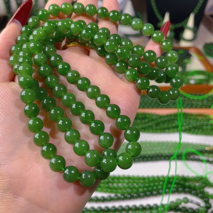 和田玉（碧玉）颈饰未镶嵌8