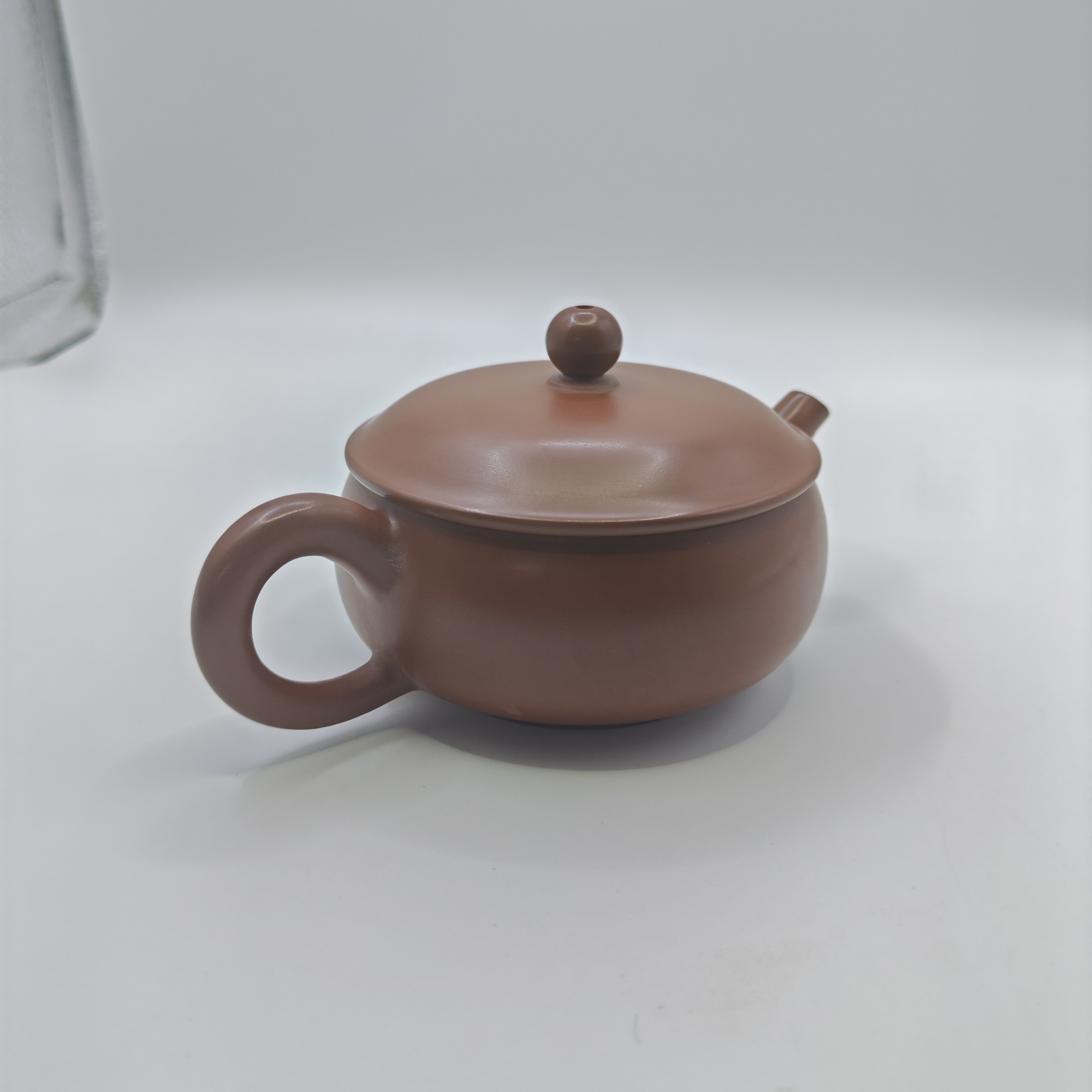 160毫升钦州原矿坭兴陶泥超大口一片瓦壶