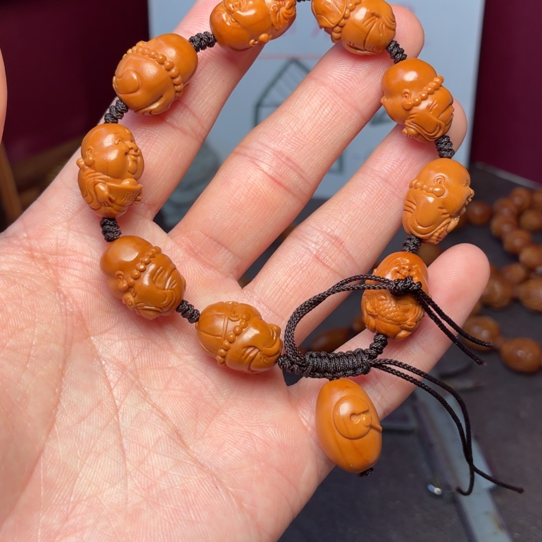 吊坠橄榄核大头弥勒