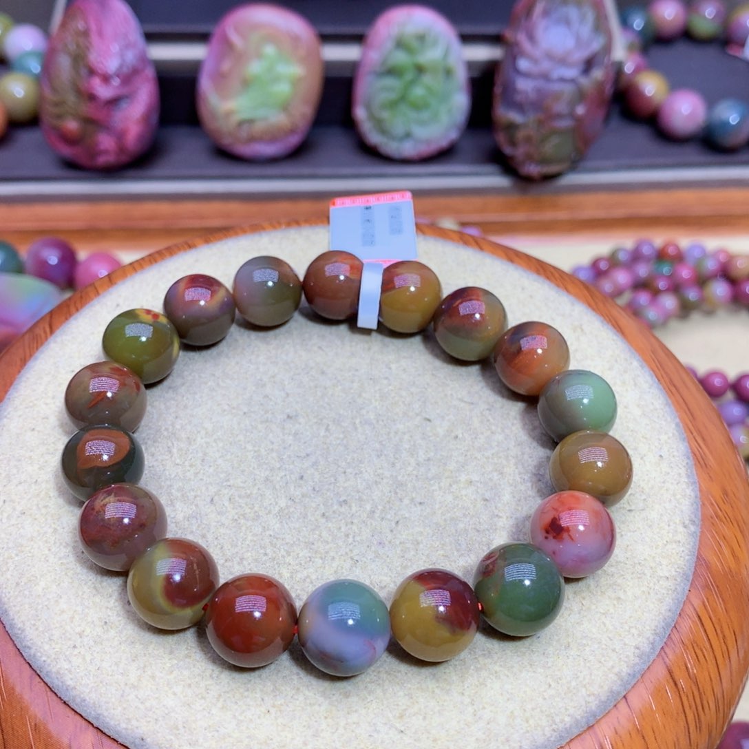 玛瑙手链未镶嵌盐源