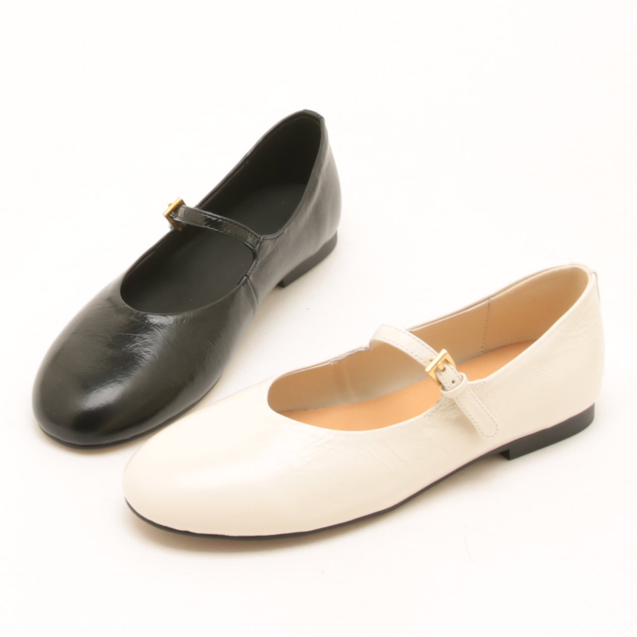 6309春季新款圆头松紧一字带玛丽珍鞋女鞋舒适软底浅口低跟单鞋