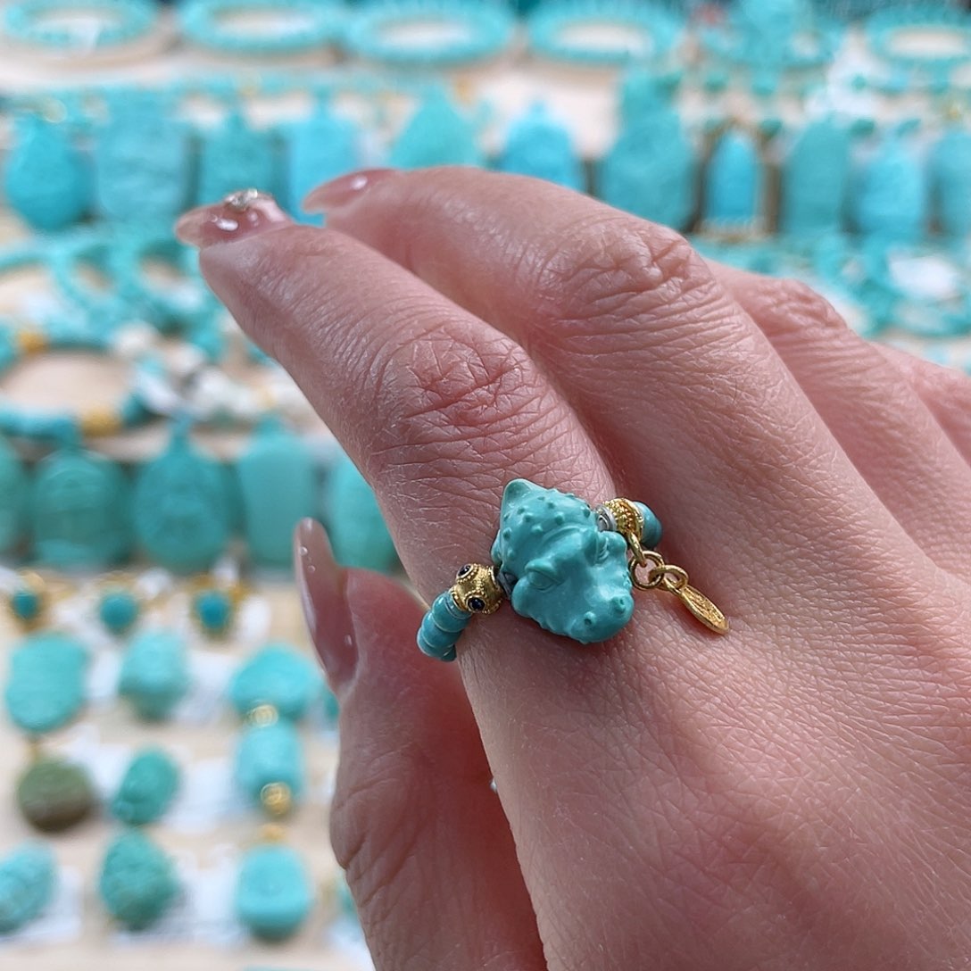 绿松石珠宝奇石未镶嵌