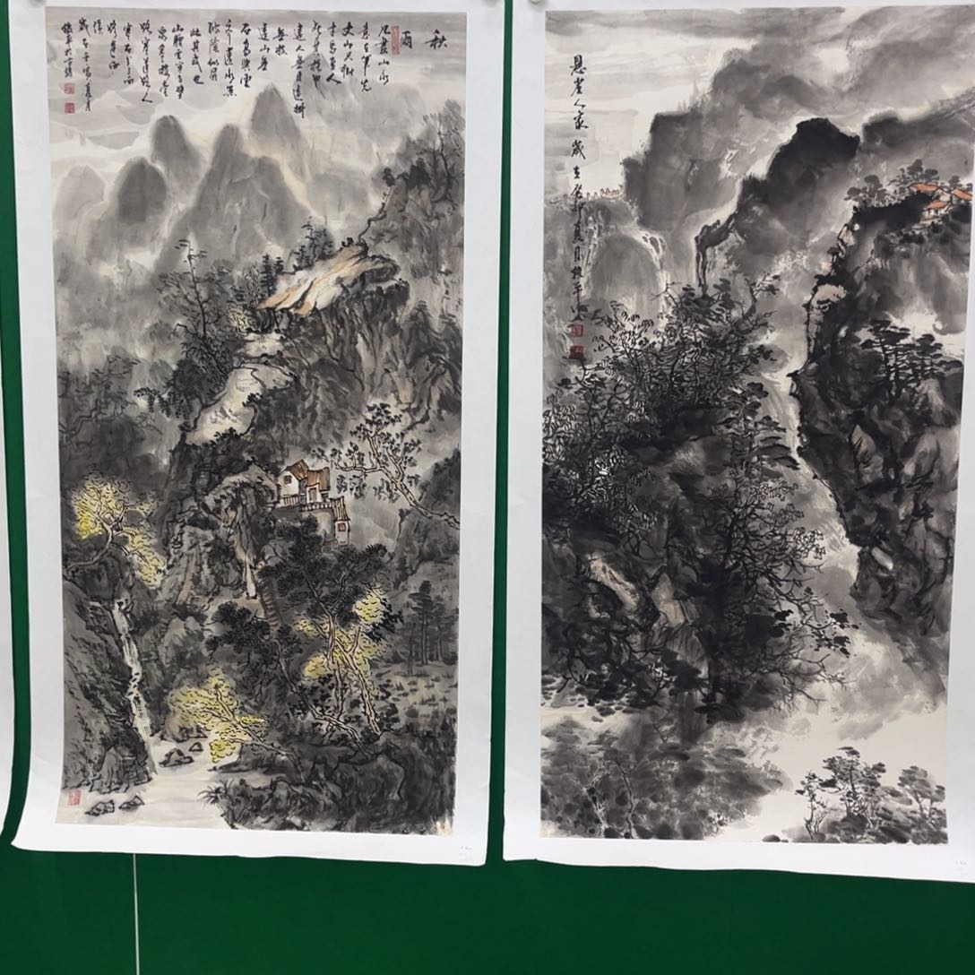 国画随**流绘画艺术作品