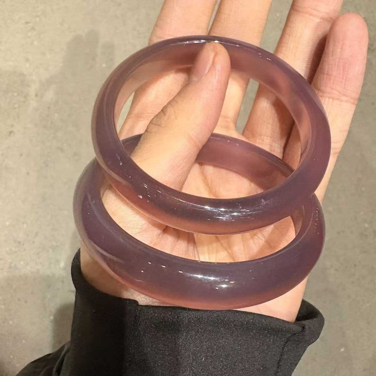 天然紫玉髓精美手镯-多样性发一