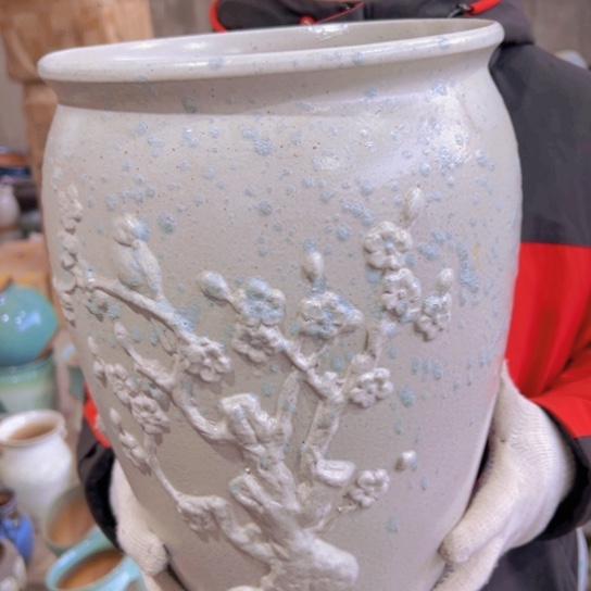 紫砂花盆高36口25—————