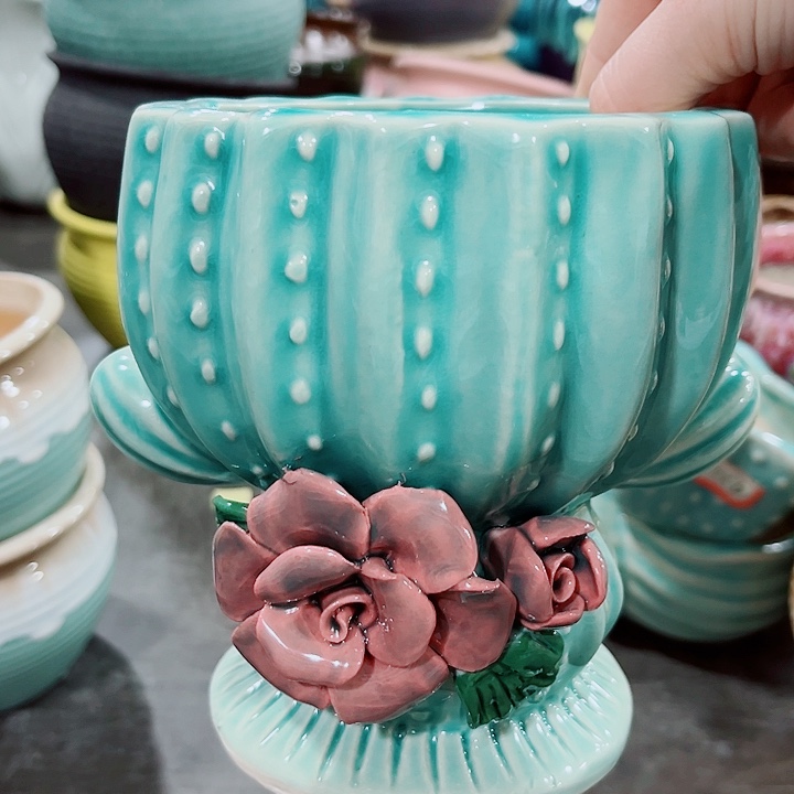 多肉陶瓷花盆满10元包邮