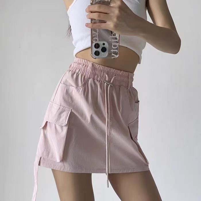 【意法-潮搭T•N】nn439-时尚女装设计感半身裙不规则休闲