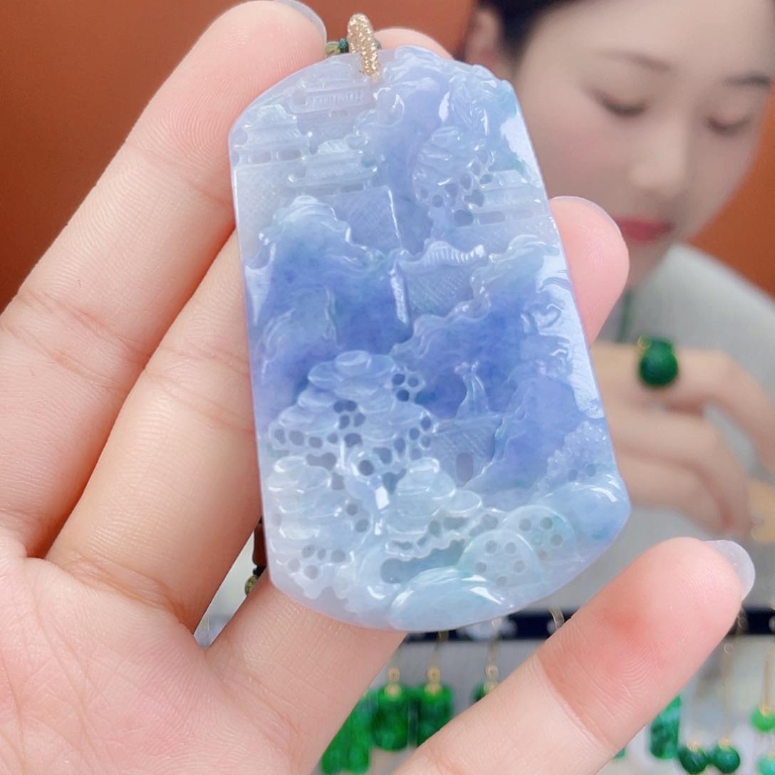 翡翠未镶嵌耳饰饰品