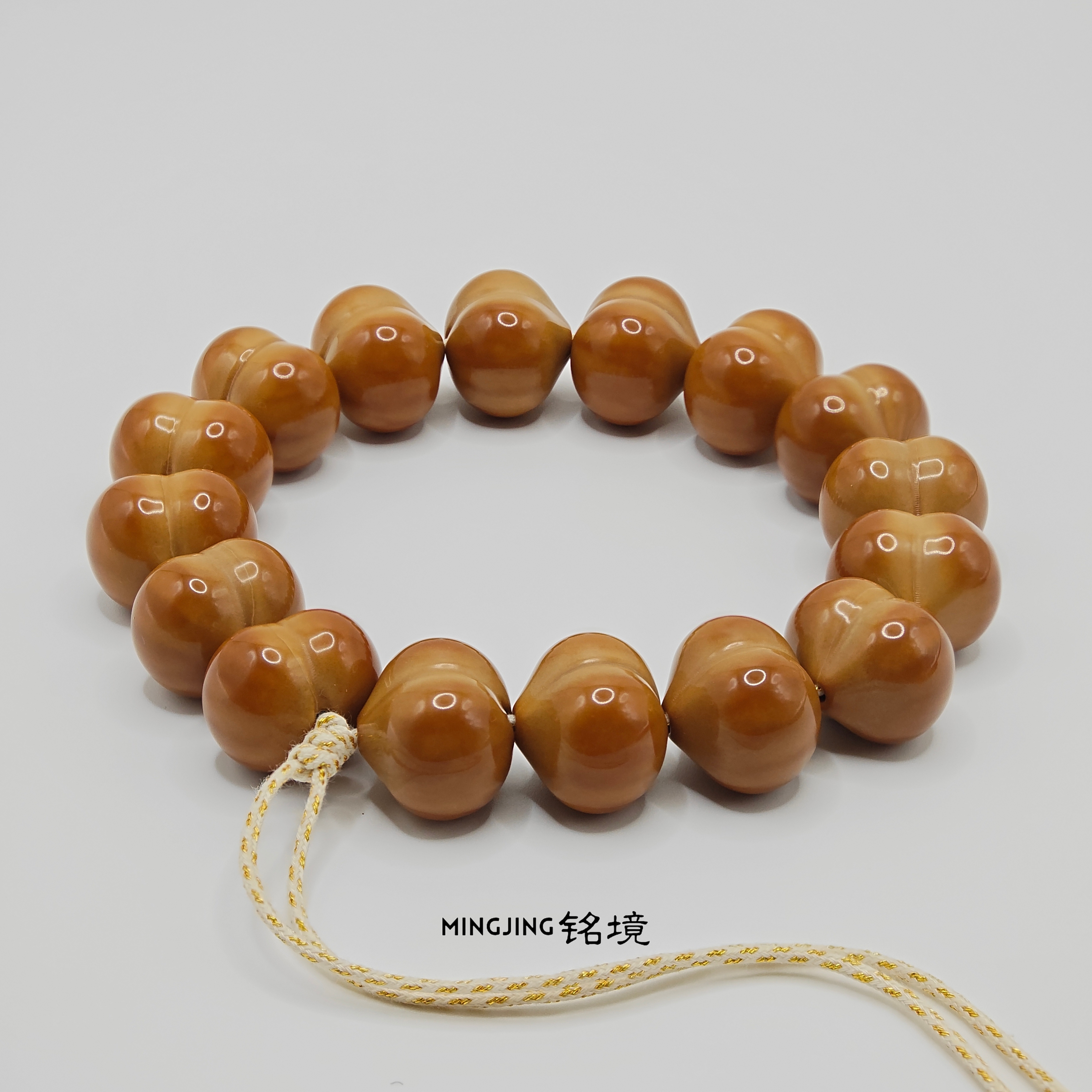 【屁桃】16-18mm+爱心屁桃猴头手串柯基蜜桃手串