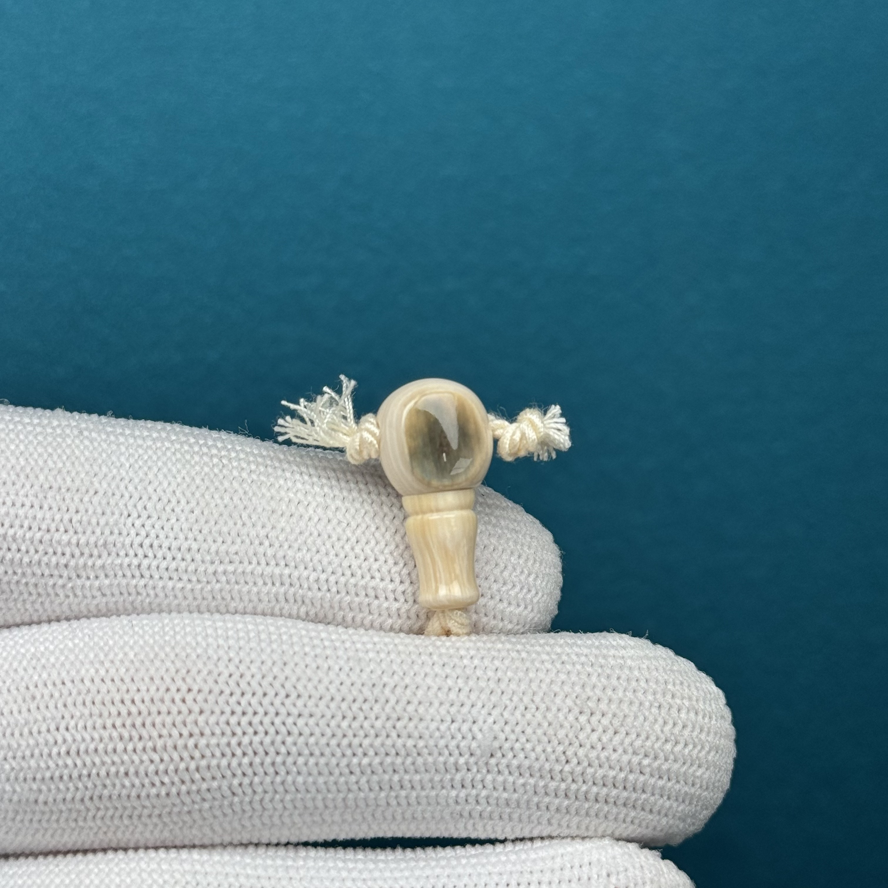 D40-70天然猛犸牙 蓝眼睛三通9.6*20.2mm支持复检假一罚十