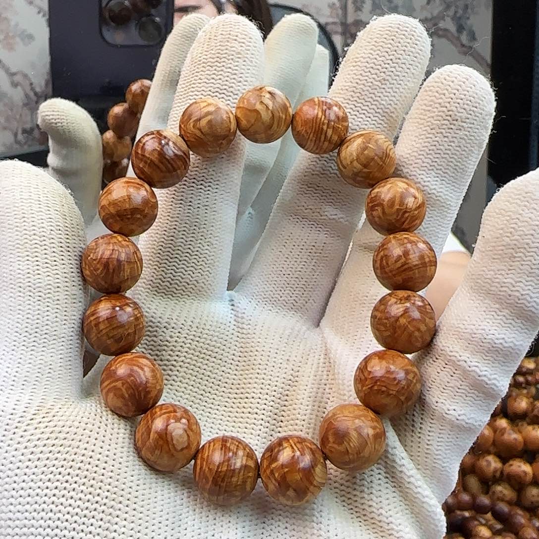 柏木（崖柏）手串/手链T***.太行崖柏1.2爆满闪电龙胆