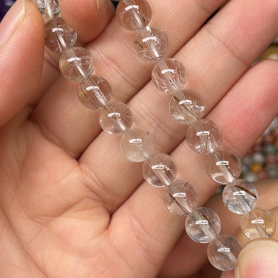 水晶手链未镶嵌雪霜发9