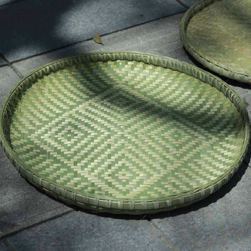 【直播专属拍】手工竹编器具簸箕米筛蓝盘