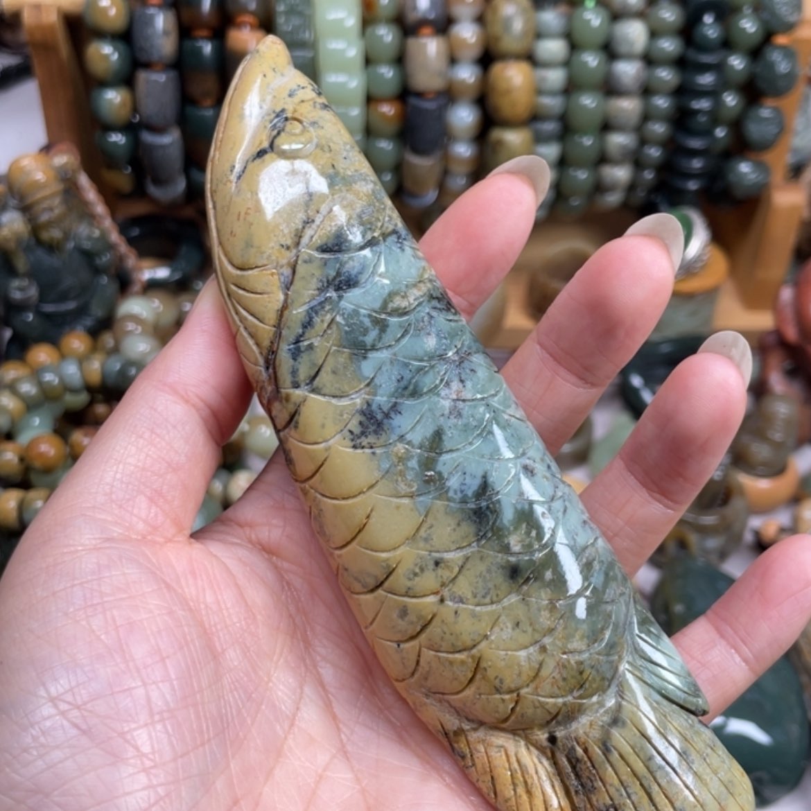 【闪购商品】岫岩河磨玉（透闪石质玉）未镶嵌把件
