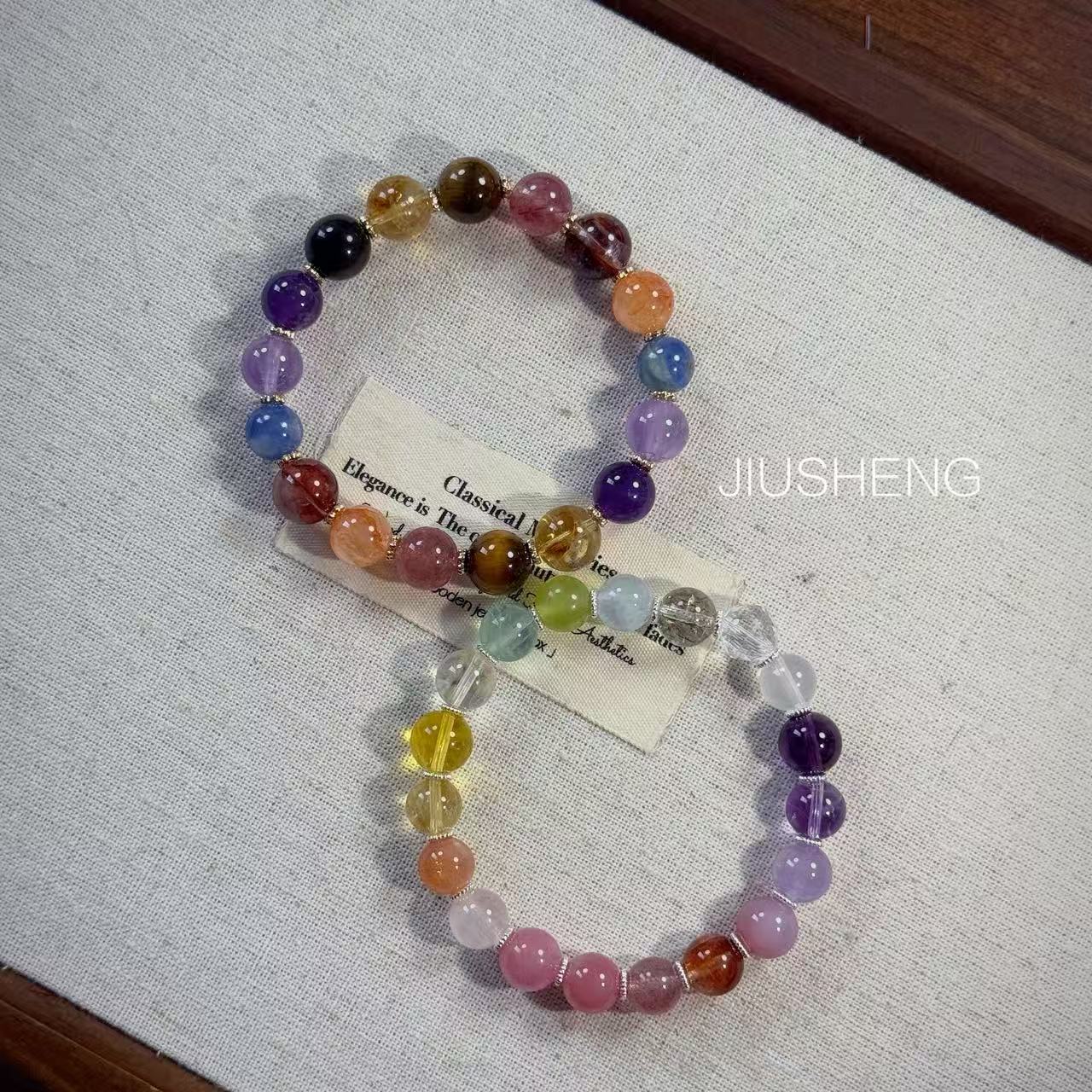 【新人必入】水晶多宝 深色系-彩虹多宝 浅色系-糖果多宝 水晶手串 