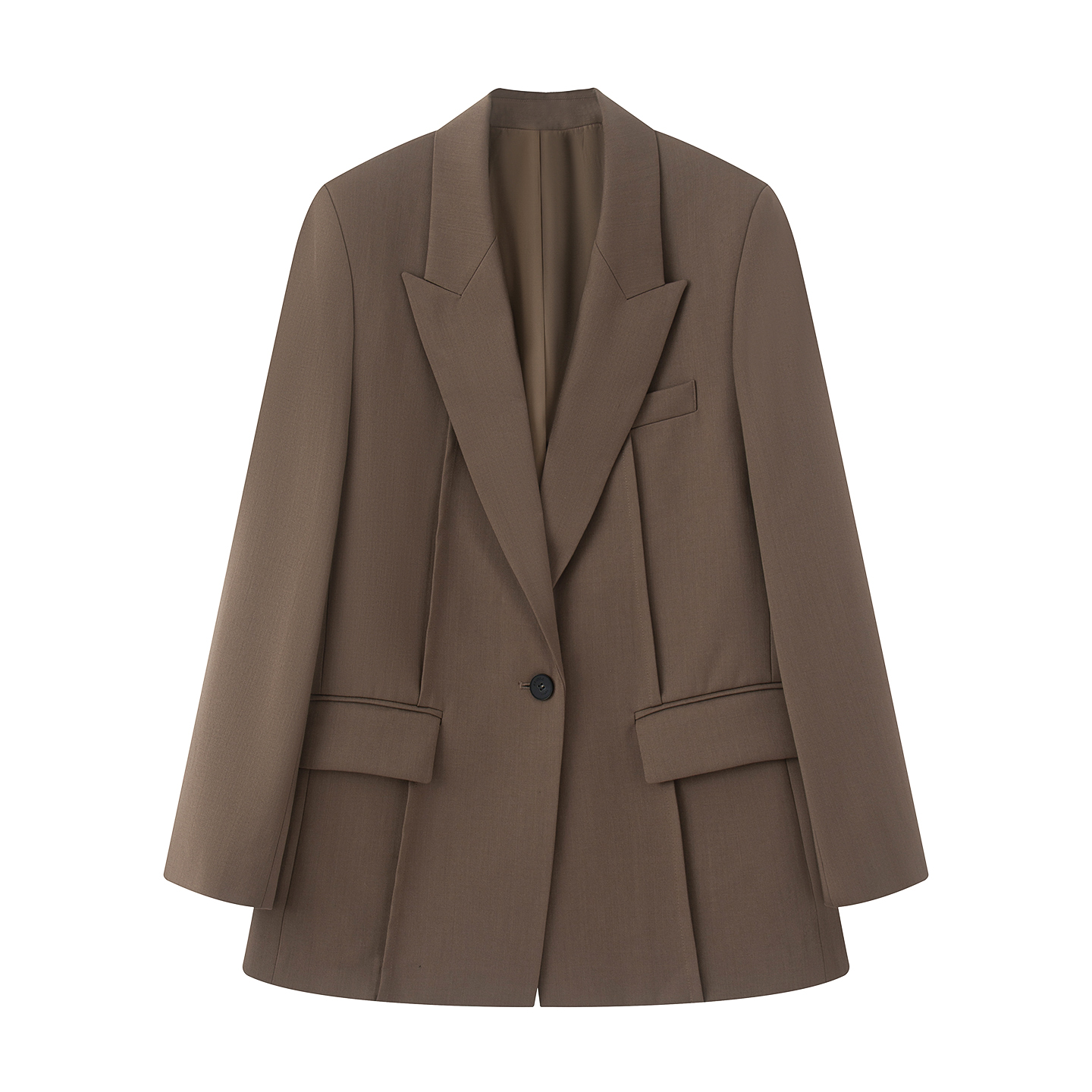 艾家西装2025秋季新品气质网红短款时尚宽松版休闲西服外套女3109