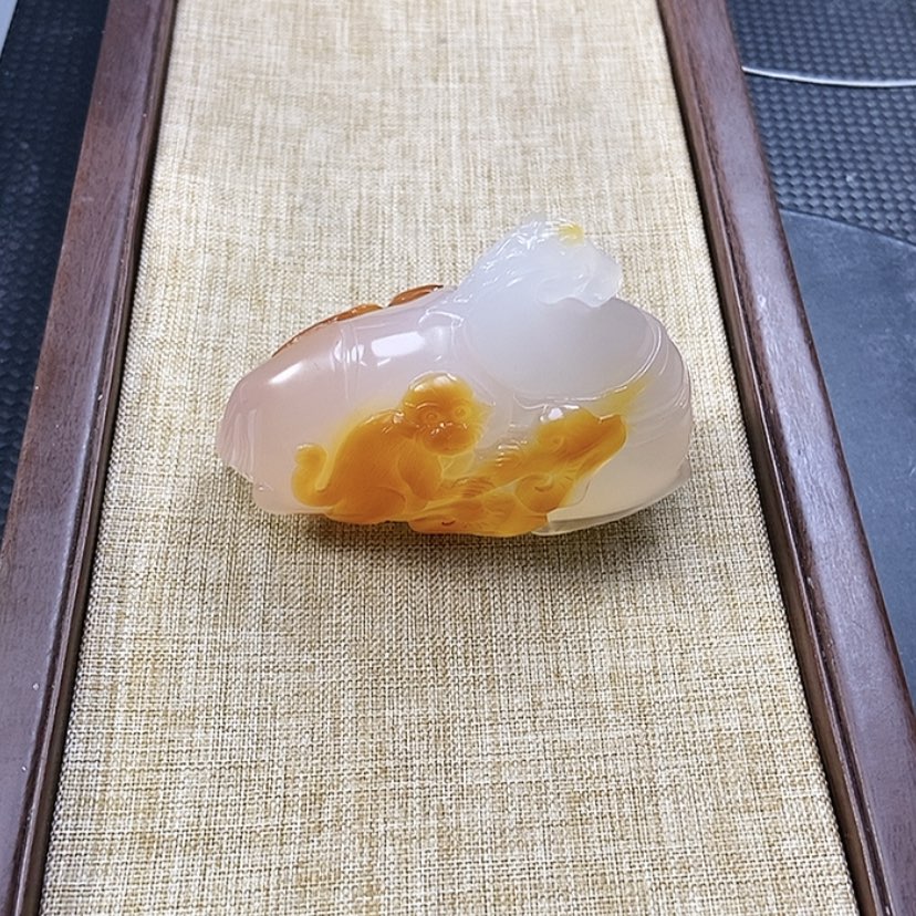 【闪购商品】未镶嵌手把件玛瑙/玉髓觉*