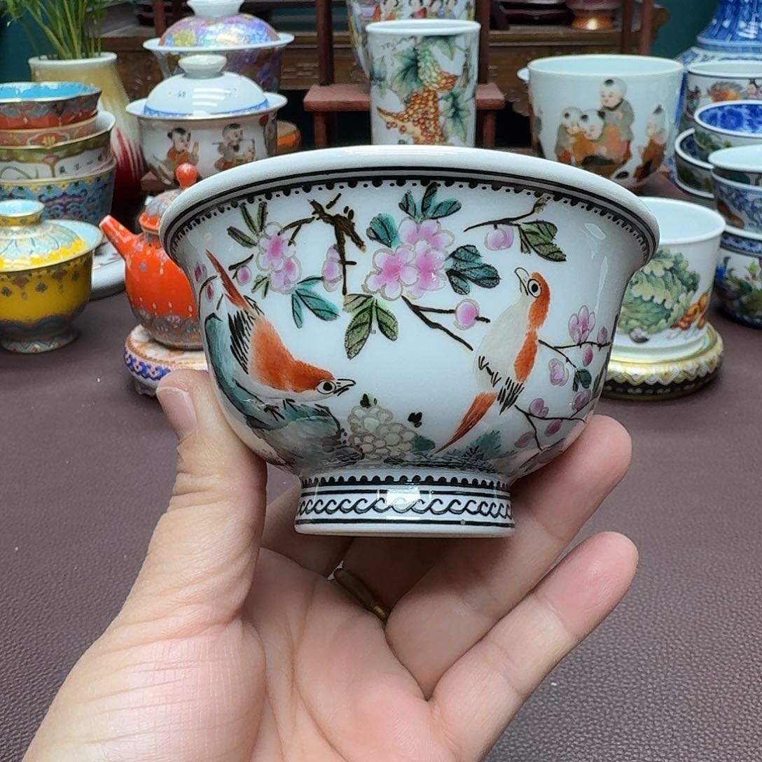 瓷片景德镇仿古手工制作精品展示