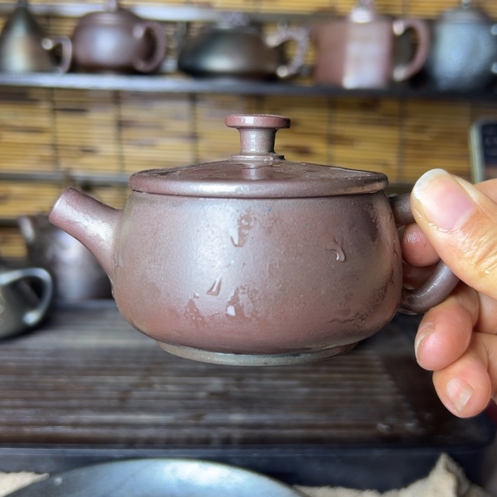 紫泥壶柴烧坭兴陶壶