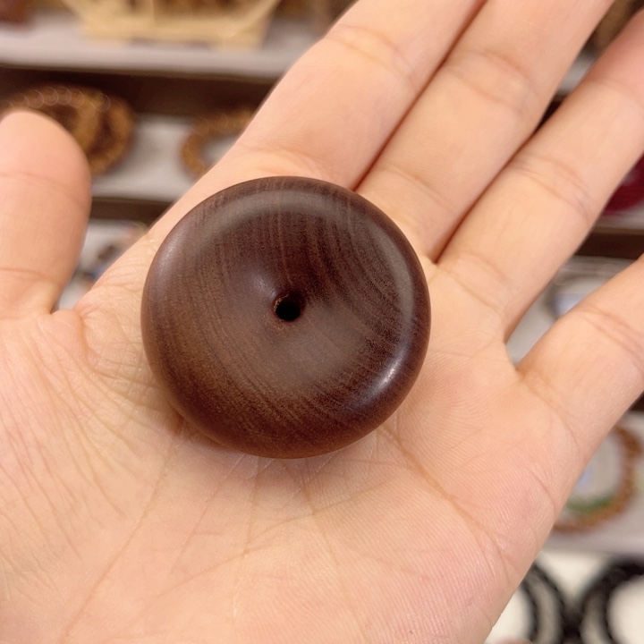 檀香木无事牌平安扣