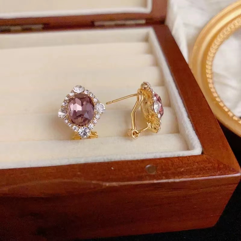 铜合金耳饰 气质轻奢百搭简约简约优雅精致网红设计师耳环F3223