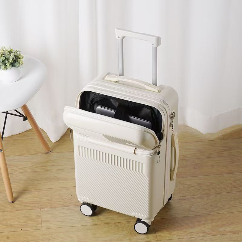 前加盖行李箱多功能拉杆箱密码旅行箱子