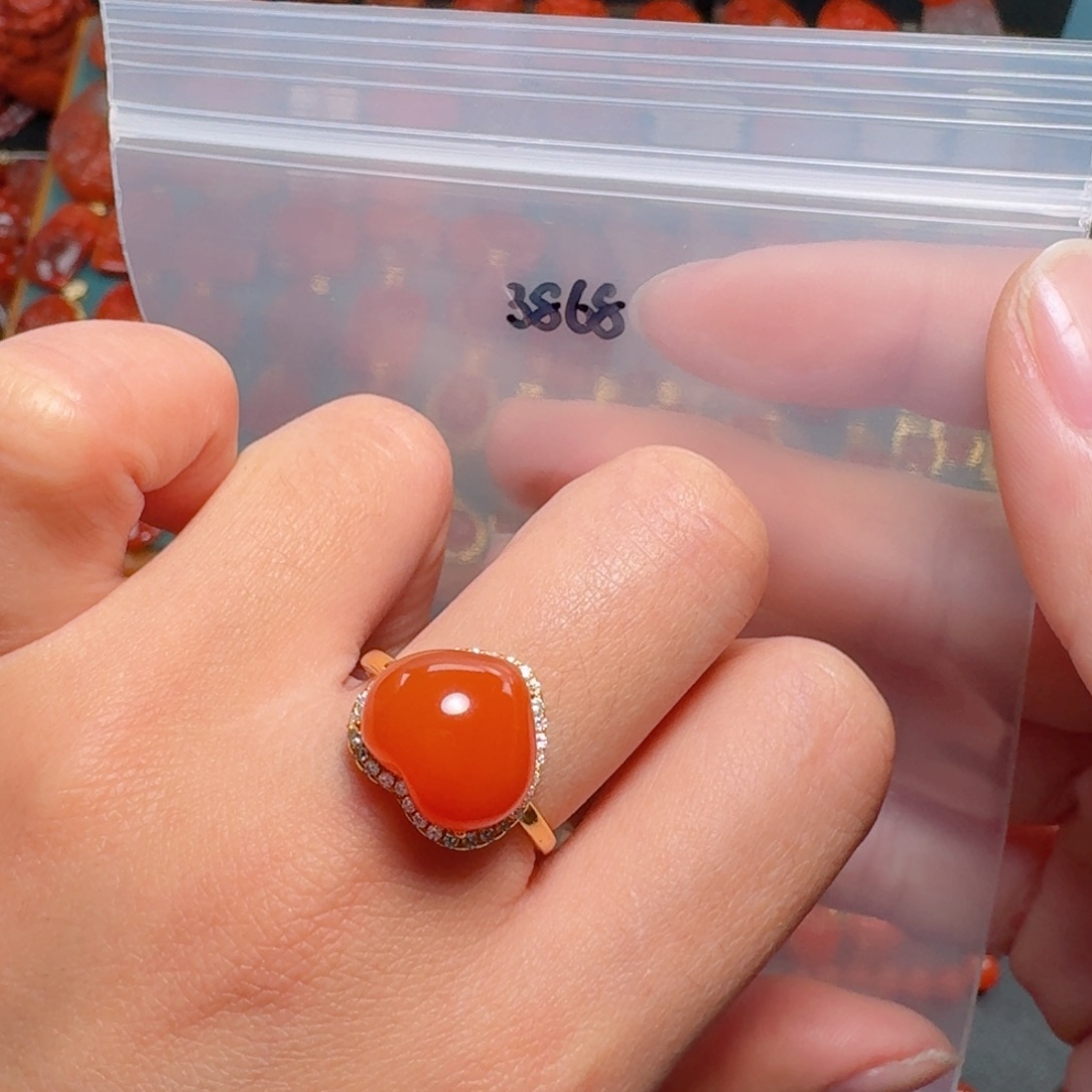 南红玛瑙南红银S925镶嵌