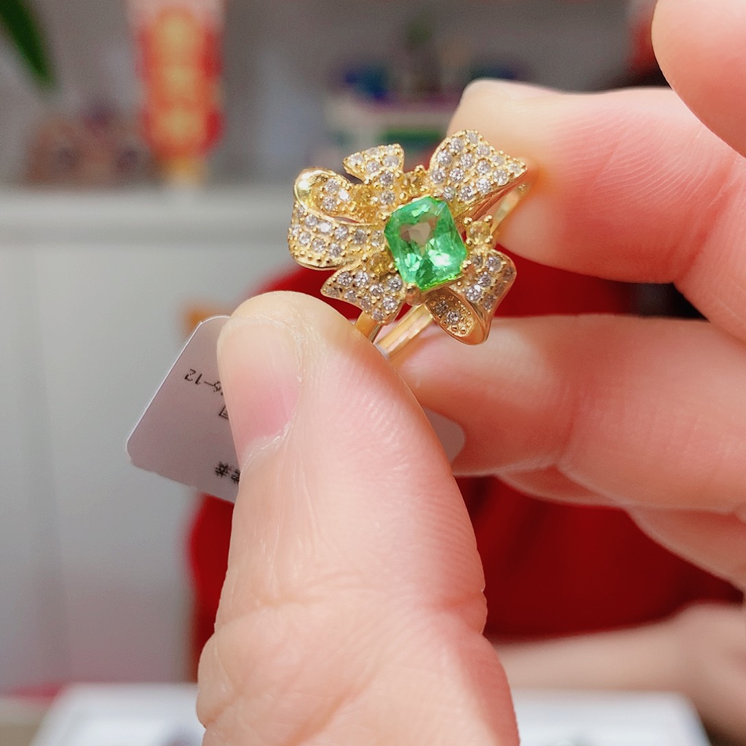 石榴石（沙弗莱）戒指银S925镶嵌