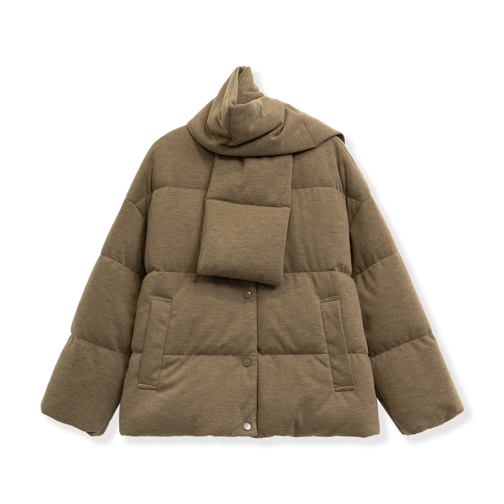 时尚女士围脖可拆卸保暖羽绒服1354-354-A538