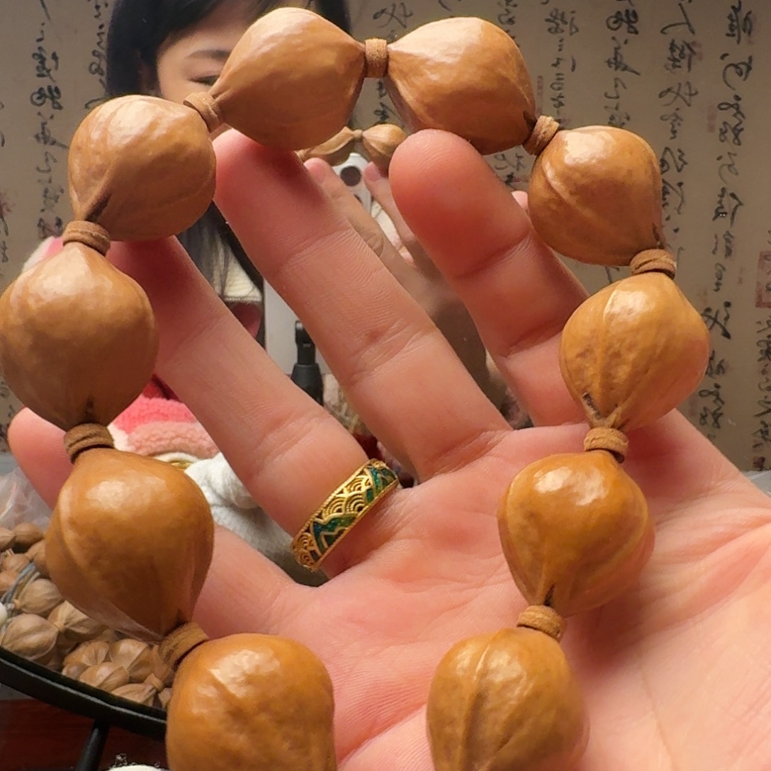 橄榄核把件水晶核