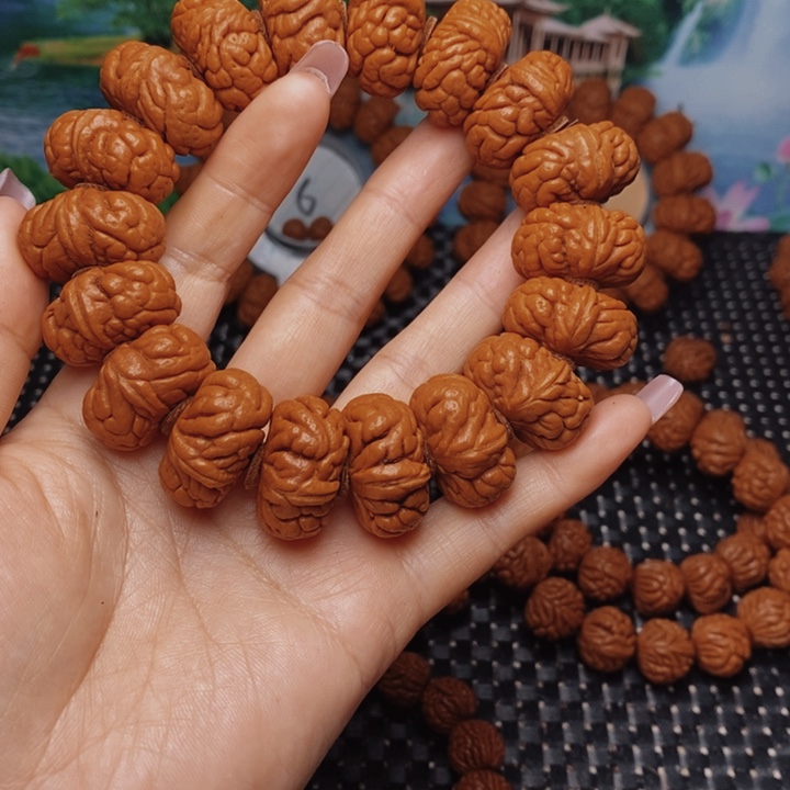 桃核手串@****@龙纹桃核