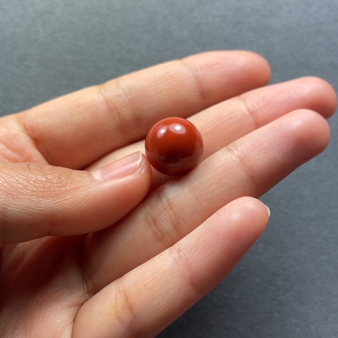 南红玛瑙配饰未镶嵌13.4mm