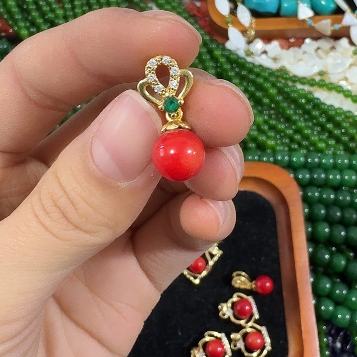 玛瑙/玉髓合金珠宝半成品10号打包
