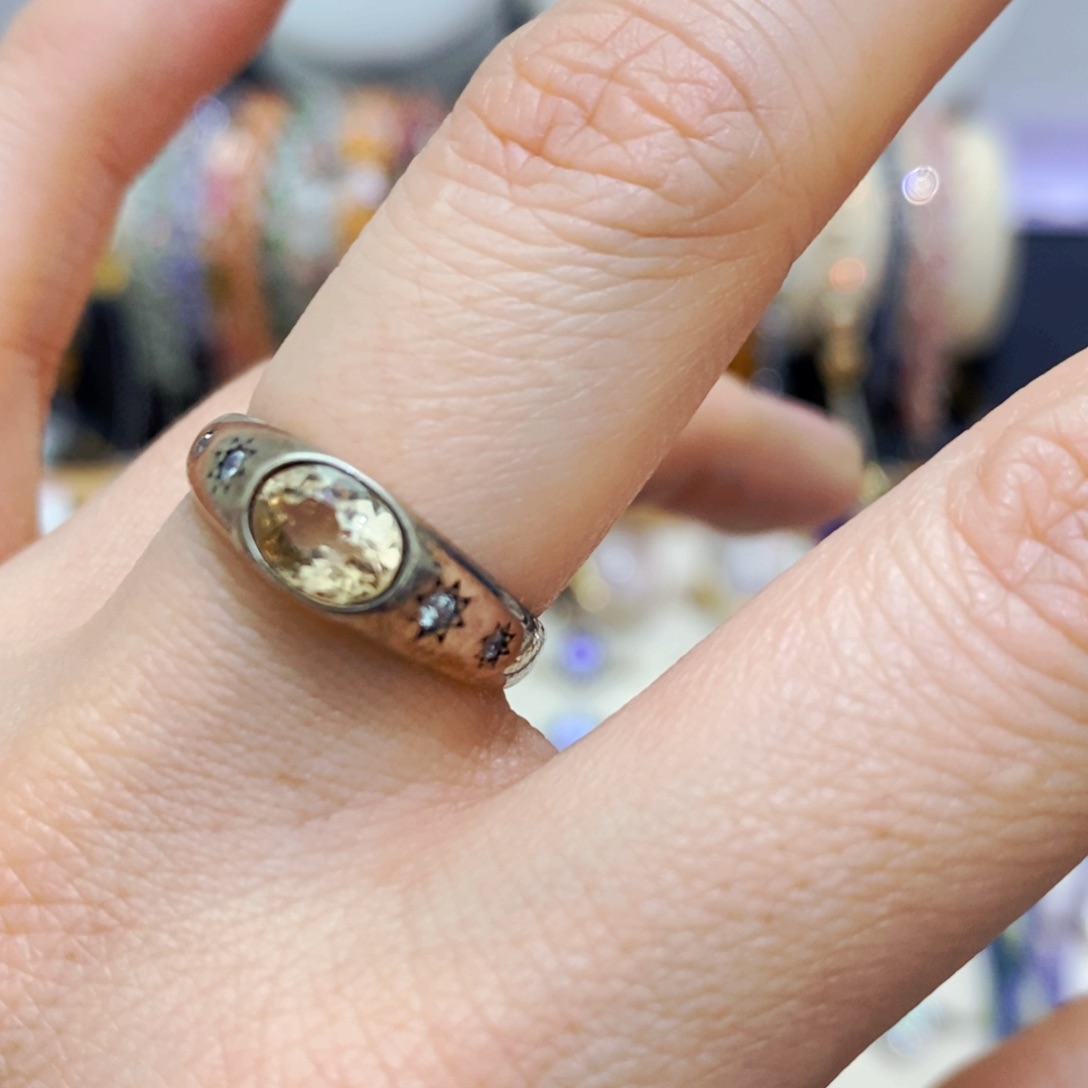 碧玺戒指银S925镶嵌戒指