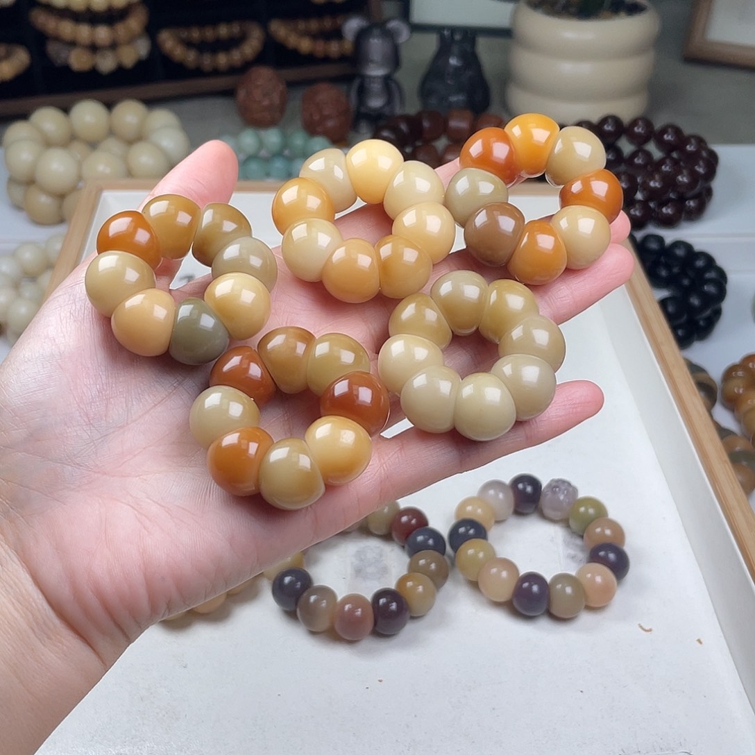 手串菩提根/象牙果福利蒜瓣手捻瑕疵不补