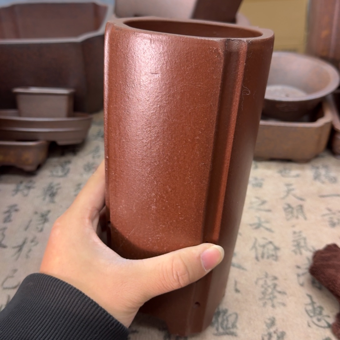 紫砂花盆99号宜兴紫砂正品9x20