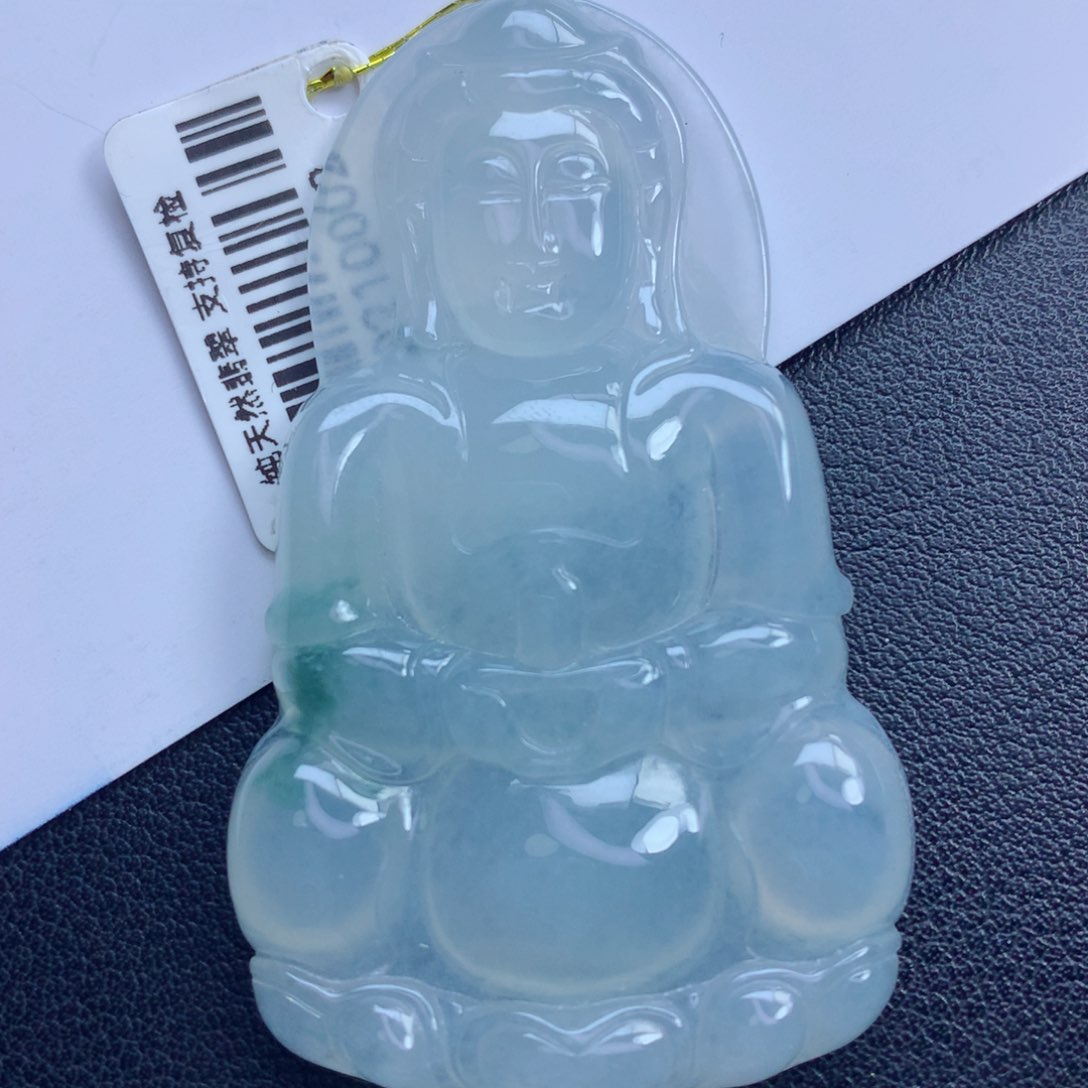 翡翠颈饰未镶嵌观音